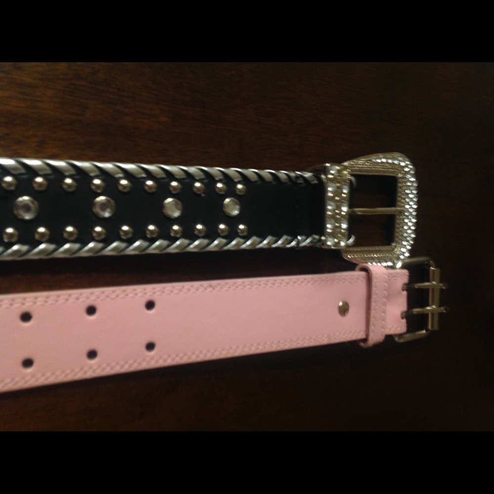 2 Genuine Leather Belts - New!